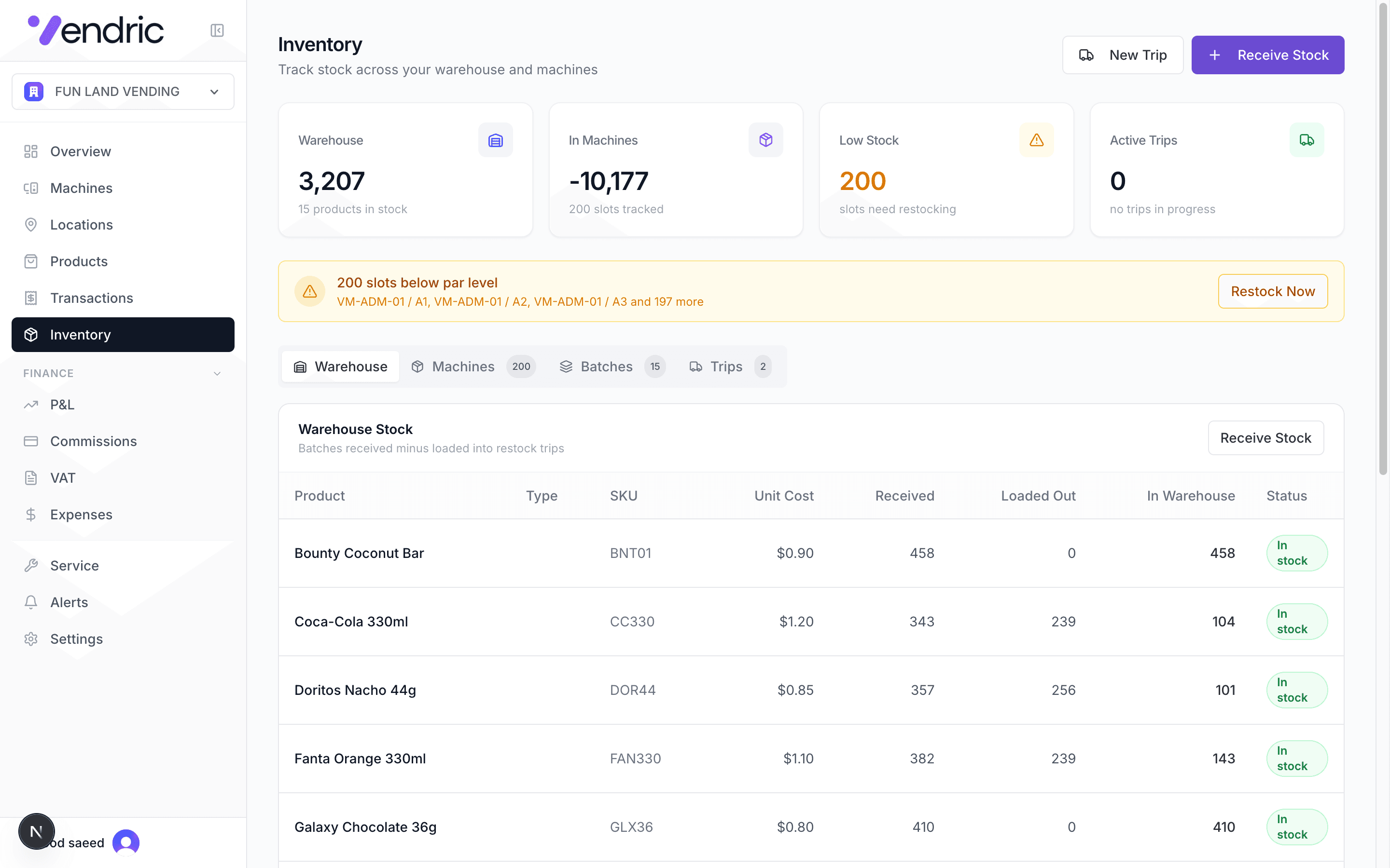 Never let a machine run empty