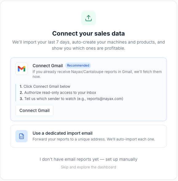 Email-driven transaction sync